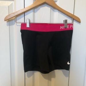 Nike pro pink spandex
